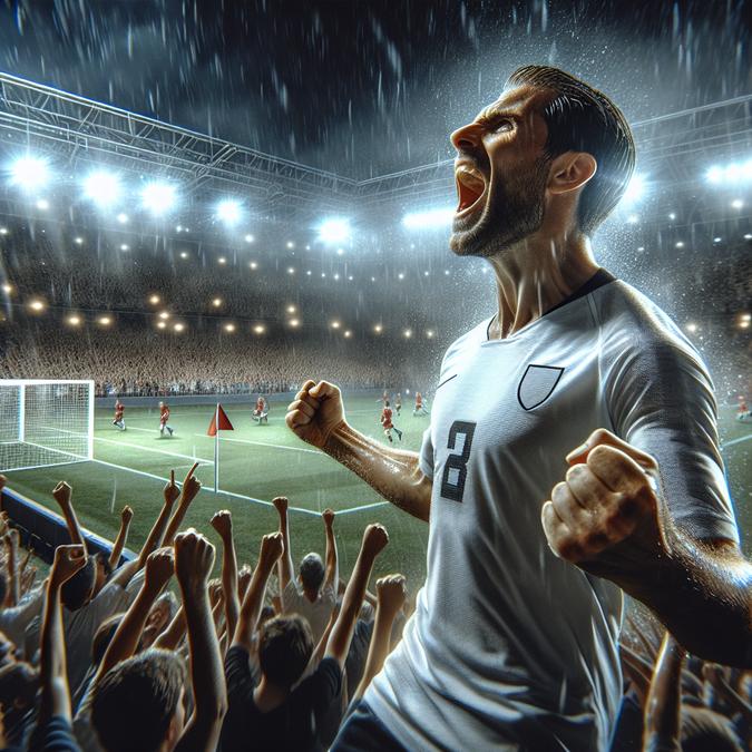 Striker Inggris terbaik sepanjang masa merayakan gol di stadion penuh penonton